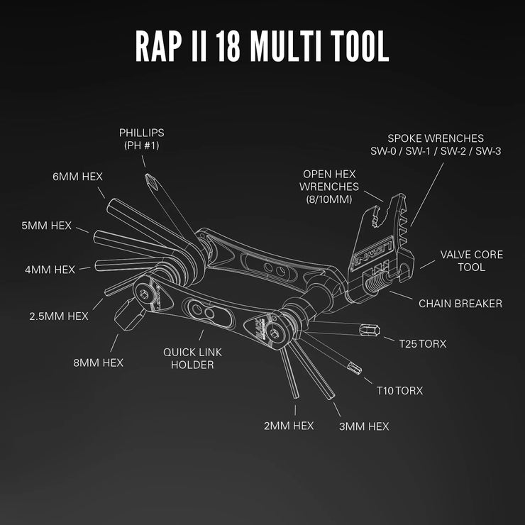 LEZYNE RAP II 13 TUBELESS MULTITOOL